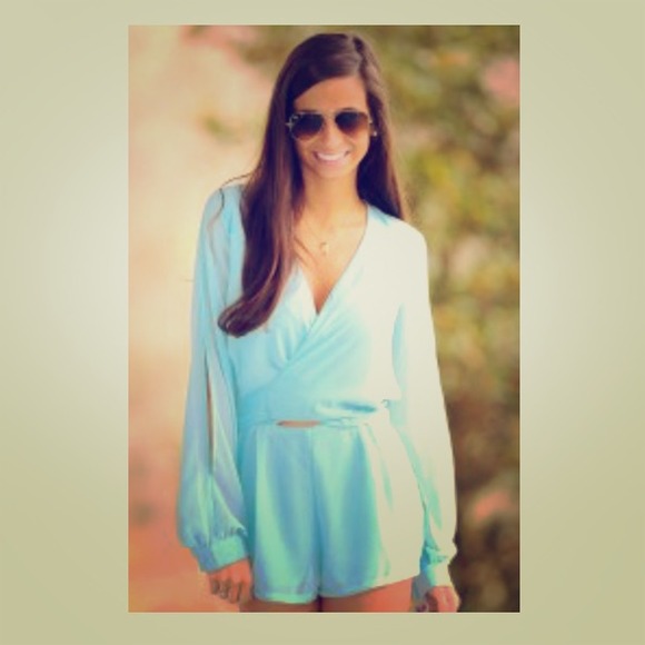 Baby Blue Romper