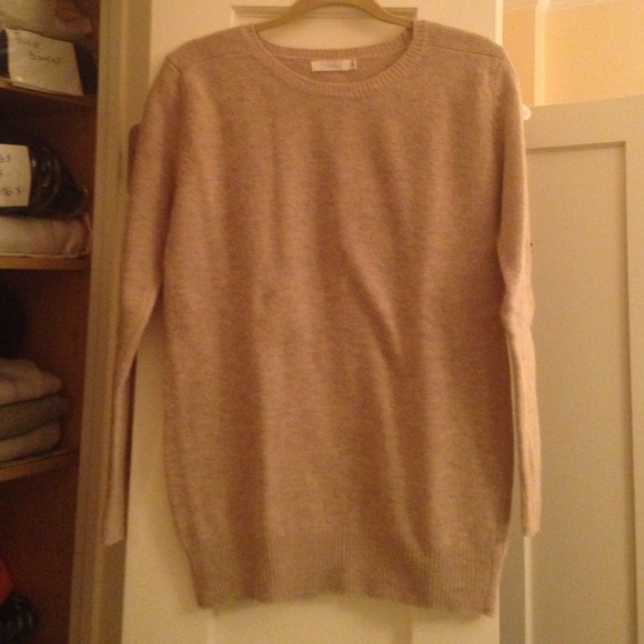 Millau light brown wool and acyrlic sweater