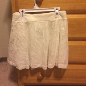 White Charlotte Russe circle skirt