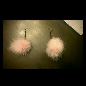 Fluffy earrings!