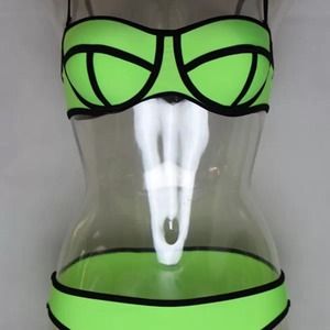 Lime green bathing suit