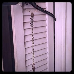 Unique choker silver and gold plate