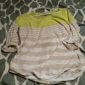 Yellow/Tan/White Express Top