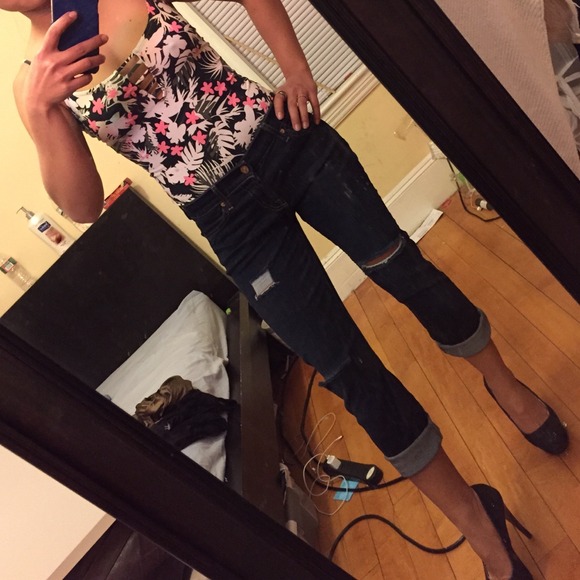 7 for all mankind crop jeans