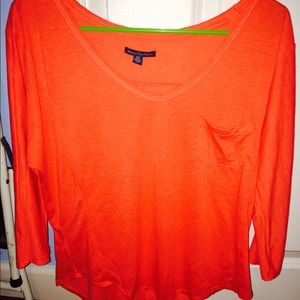 American Eagle blouse color Orange
