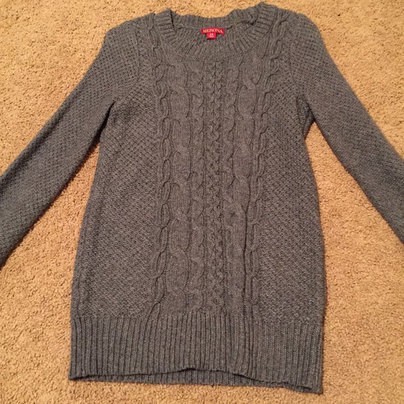 gray sweater