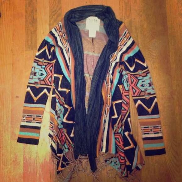 Billabong Sweaters - billabong tribal aztec cardigan sweater