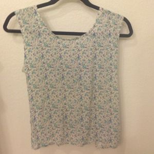 Floral crop top with bow cutouts
