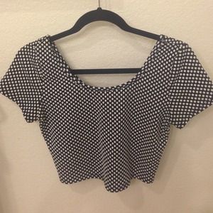 Polka dot crop top