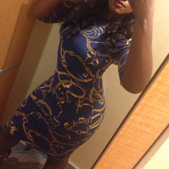 Asos- Blue Chain Dress