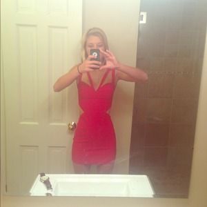 Super cute red tobi dress