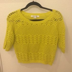 Sweater crop top