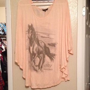 Obey women's over size tee