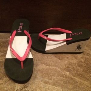 Polo wedge sandals - flip flops