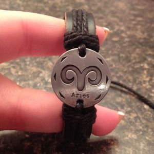 Aries leather bracelet