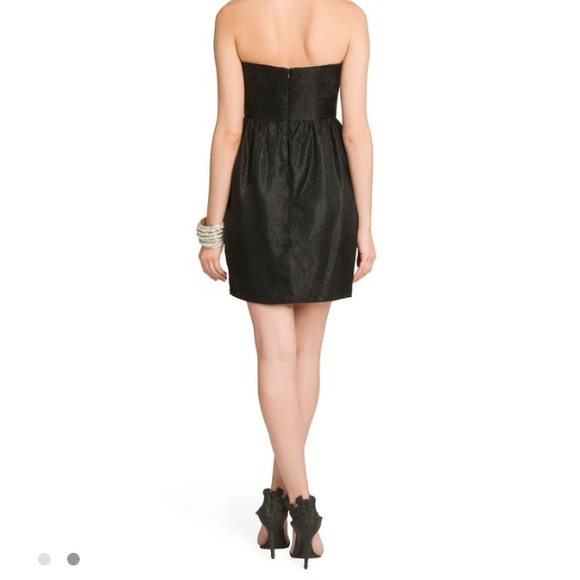 Shoshanna pleated bodice little black dress size 2 - Picture 2 of 3