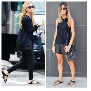 Birkenstock Black Gizeh T-Strap Sandals