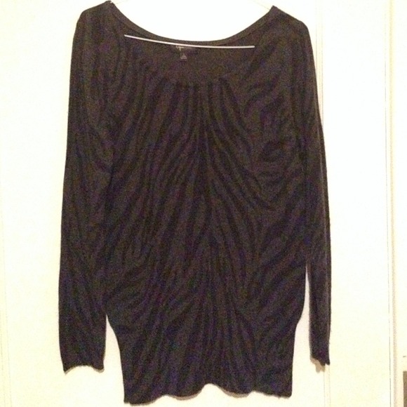 AQUA Zebra CASHMERE sweater