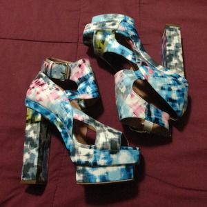 Jeffrey Campbell colorful cutout platforms