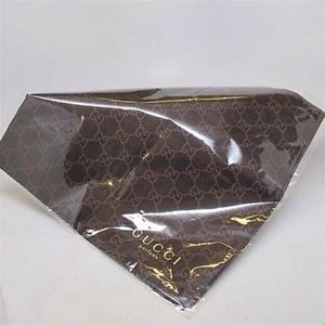 SOLD Authentic Gucci Signature Brown Parfums Scarf