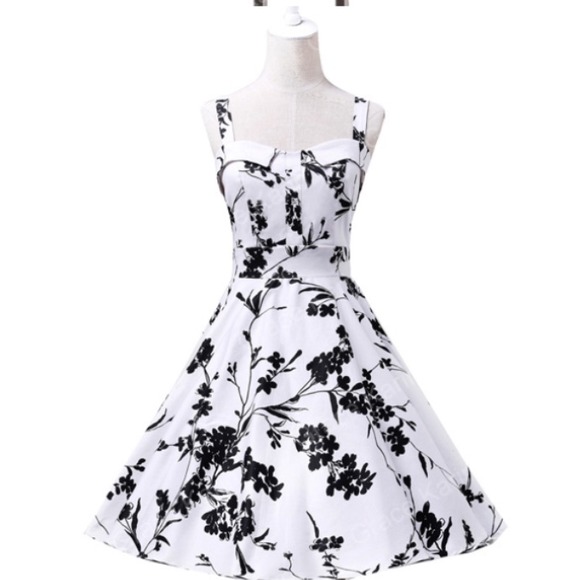 Vintage Flower Pin Up Dress