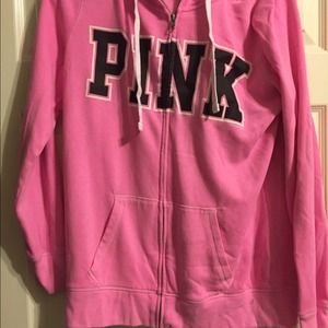 Victoria secret long sleeve zip up. Size medium