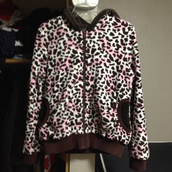 Leopard Print fuzzy jacket