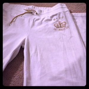 White BCBG sweat pants
