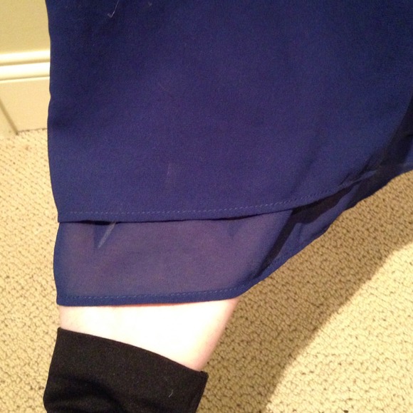 Royal Blue Tank Tope with silver detailing - Picture 4 of 4