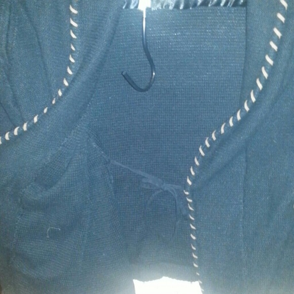 % 65 Linen,  % 35 Cotton double breasted sweater. - Picture 3 of 4