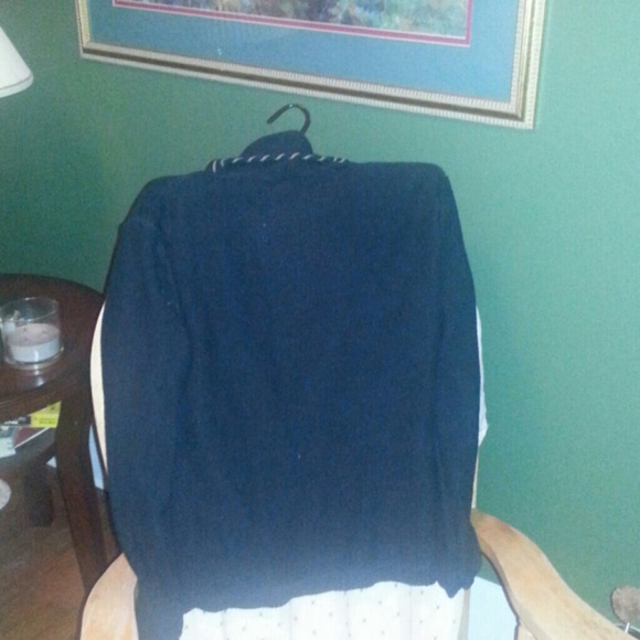 % 65 Linen,  % 35 Cotton double breasted sweater. - Picture 4 of 4