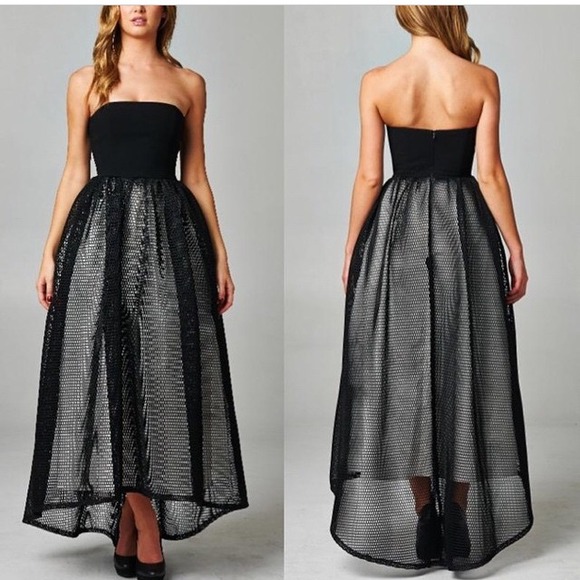 turn heads with this strapless gown