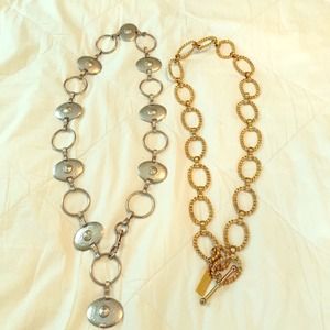 Chain belts bundle of 2 -- bundled