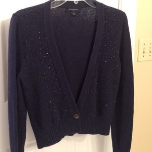 Navy blue sequined Banana Republic  sweater