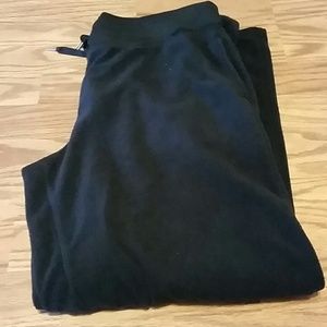 Black fleece pants