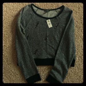 cropped lightening bolt sweater