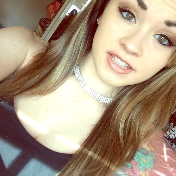 Fake diamond necklace