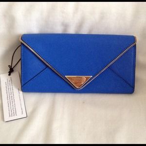 Rebecca Minkoff "Oliver" Blue Wallet