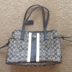 Large Black Coach Tote