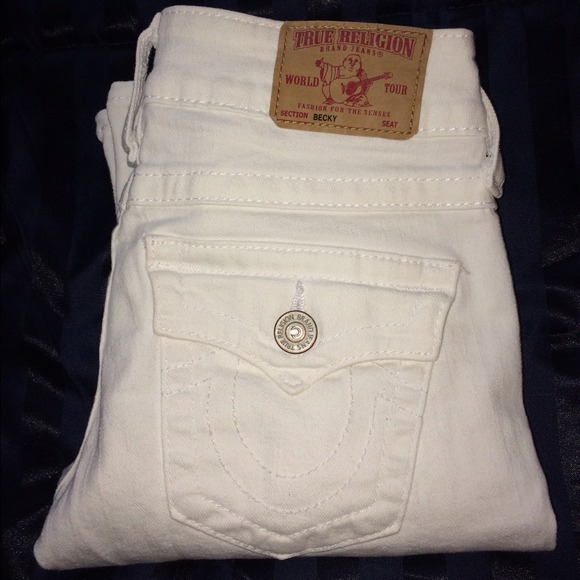 White True Religion "Becky" pants