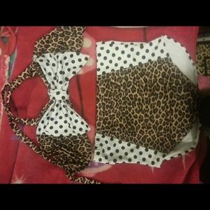 2 piece vintage high waisted bathsuit