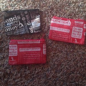 3 lulu lemon coin cases