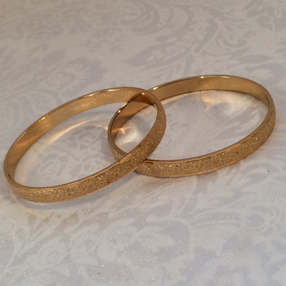 Vintage Monet Set of 2 Bangle Bracelets