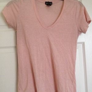 Plain Pale Pink V Neck.