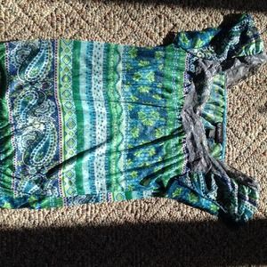Tropical Dress Top