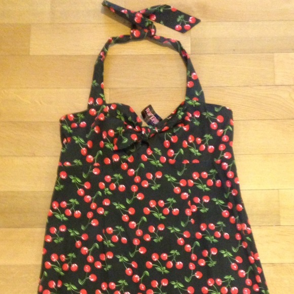 Hot Topic Dresses Cherry Bombshell Halter Dress By Hot Topic In 2x