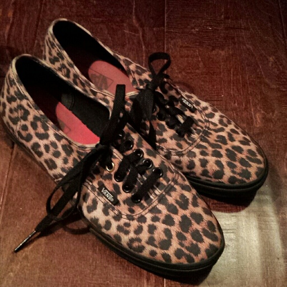 Leopard print vans