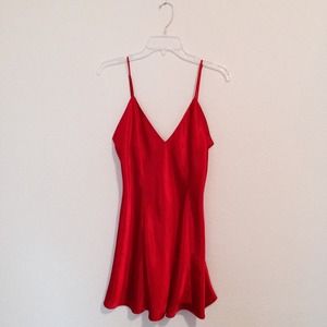 Fredrick's Lace Up Back Slip Dress
