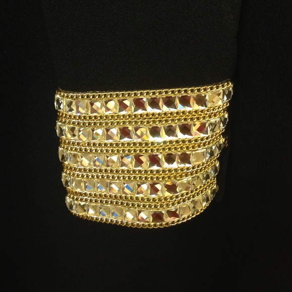 PM Editor's Pick!🎉 Jeweled Cuffs Dress - Picture 3 of 4