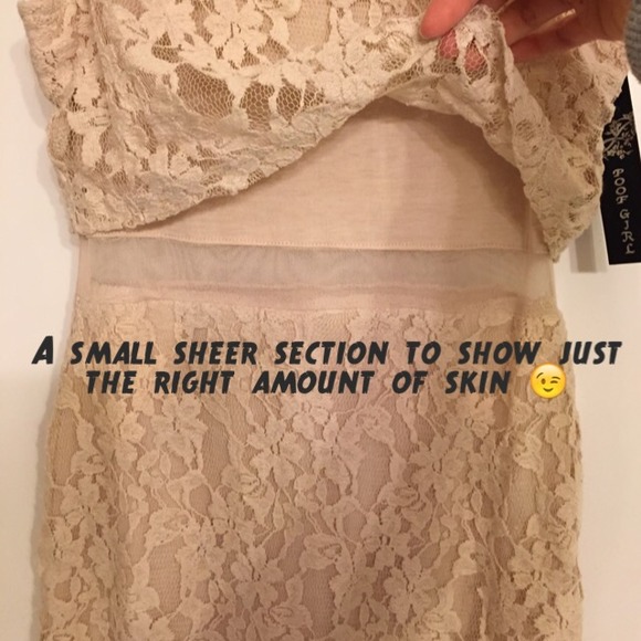 Pretty nude lace dress. Sweet & Sexy😘 - Picture 3 of 4